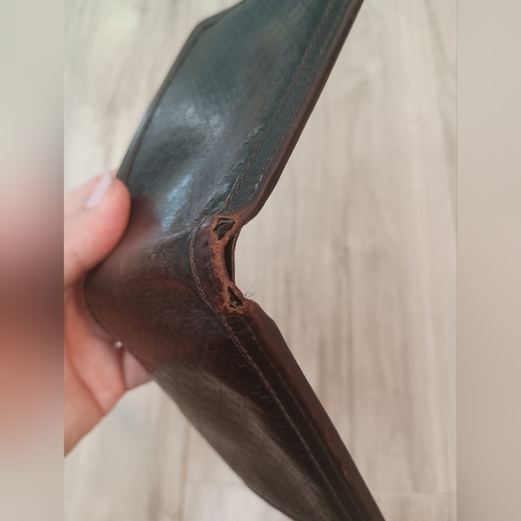 Authentic Gucci Wallet Color Brown Men's Bi-fold Geniune Leather - Picture 4 of 13